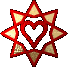 Gif animé coeur étoile